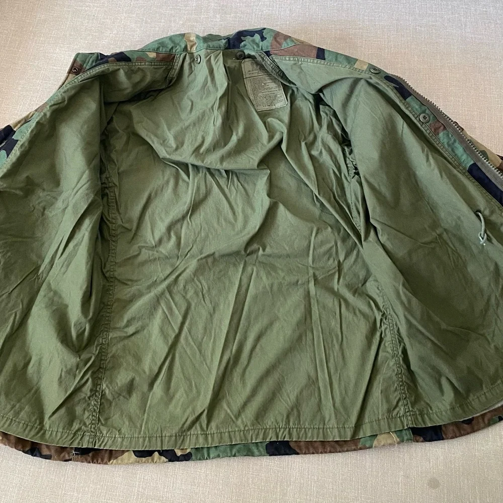 Vintage Military Woodland Camo M-65 Field Jacket